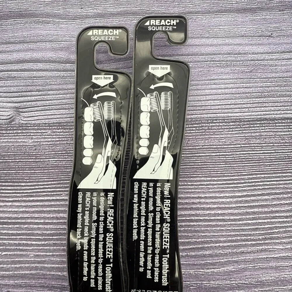 2 LOT Reach Squeeze Soft COMPACT Head Squeeze To Reach Further (72) Vintage NOS